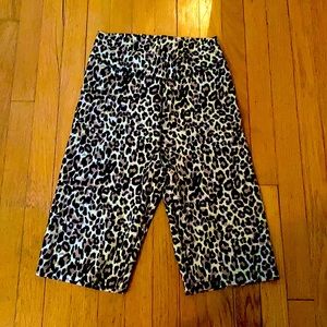 Cheetah print biker shorts